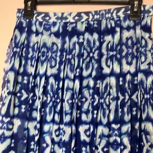 Boston Proper Blue and White Maxi Skirt